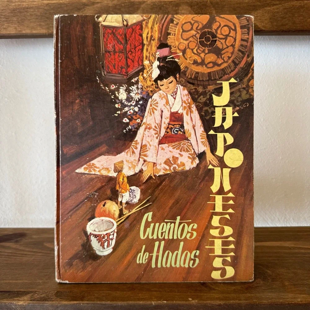 Vintage 1958 Cuentos de Hadas Japoneses Editorial Molino Emilio Freixas Hardcove